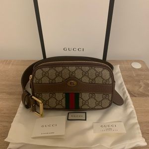 Authentic Gucci Ophidia GG Supreme iPhone Belt Bag